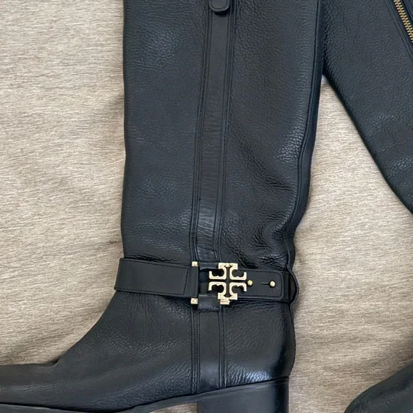 Tory Burch Tall black riding boots, size 8 - Picture 3 of 7